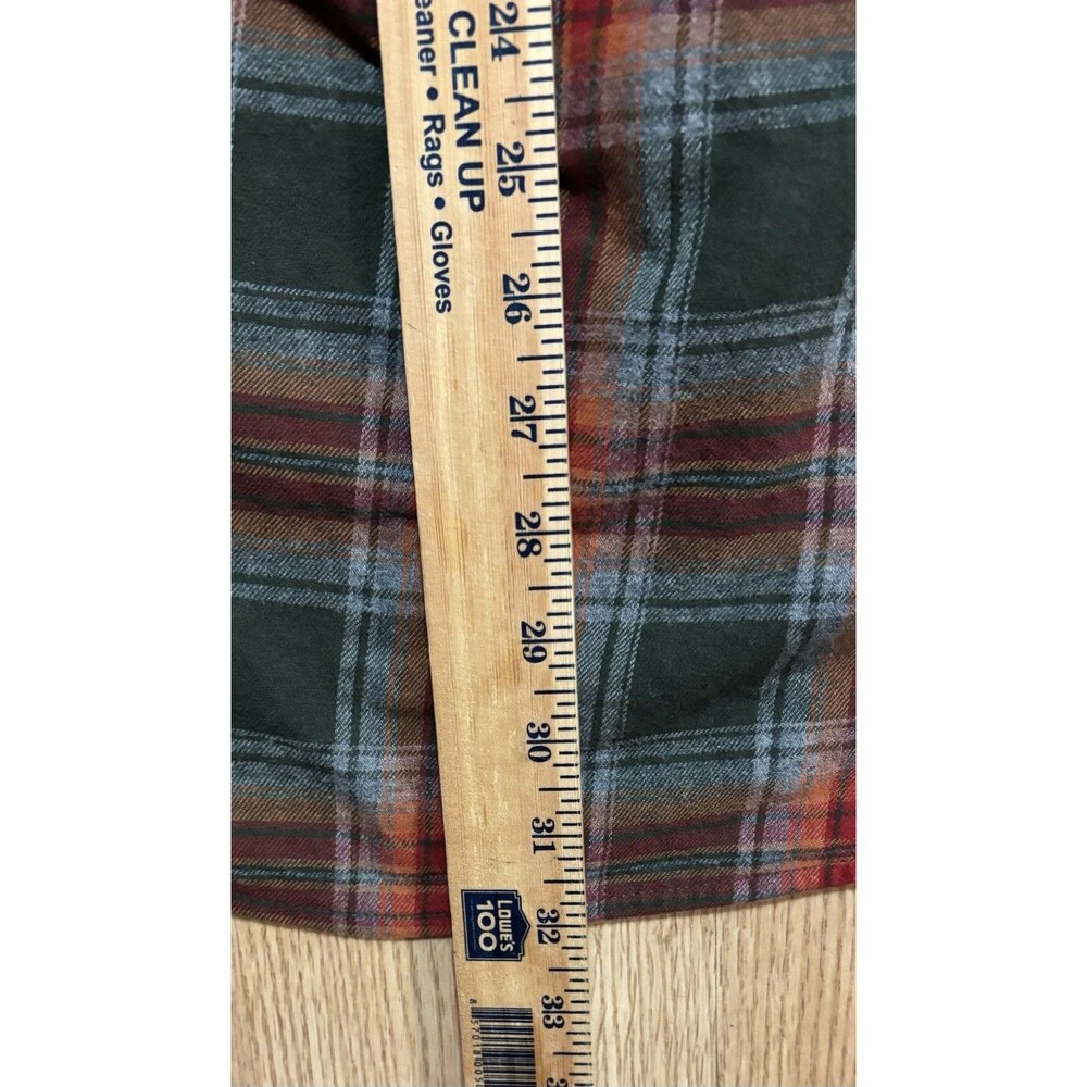 Iron Maiden Upcycled Plaid Flannel Button Up Shirt Rock Band Men’s Size XL - Picture 8 of 9